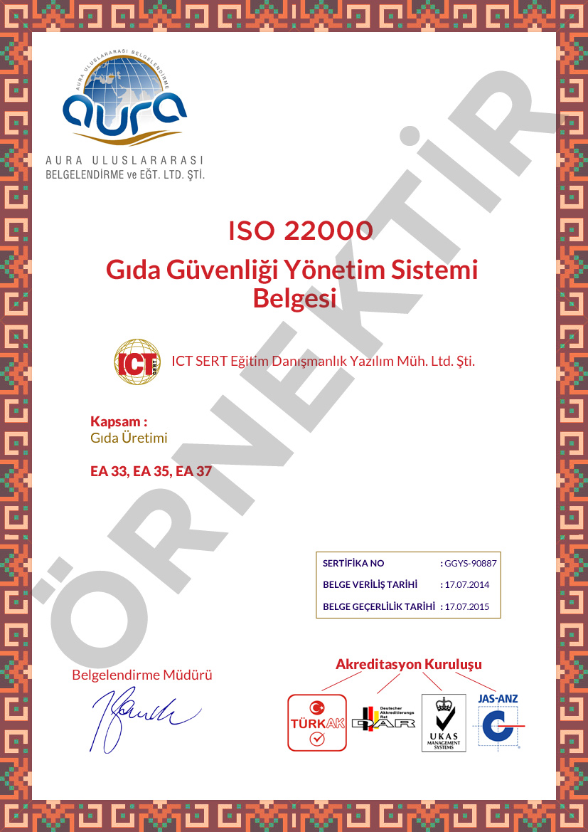 ISO 27001 Kalite Belgesi